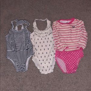 Bundle of 3 bathing suits all size 3T